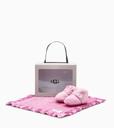 UGG Bixbee Bootie and Lovey Blanket Baby Boots Pink - AU 841XY